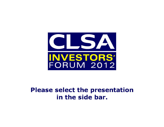 19th CLSA Investors' Forum